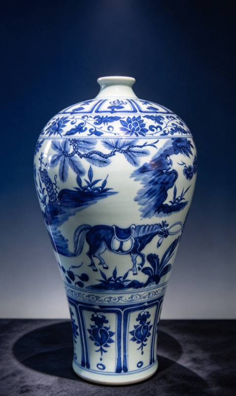 明代龍紋梅瓶